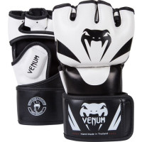 Перчатки для единоборств Venum Attack MMA Gloves S черный/белый