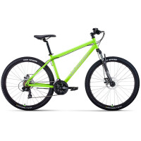 Велосипед Forward Sporting 27,5 2.0 D ярко-зеленый/серебристый 2023 г 17" RB3R78136BGNXSR