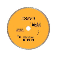 Алмазный диск Korvus 230х3 1x22мм (2208225)