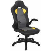Кресло офисное Brabix Skill GM-005 черный/желтый (532494)