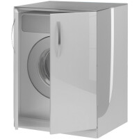 Шкаф De Aqua Трио-Люкс-70 для стиральной машины Белый (185076)