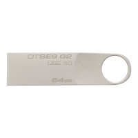 Флеш-диск Kingston DataTraveler SE9 (DTSE9G2/64GB) серебристый