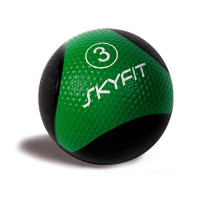 Медицинский мяч SkyFit SF-MB3k черный/зеленый