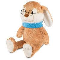 Мягкая игрушка Maxitoys MT-MRT02226-5-25 Кролик Эдик в шарфе и в очках