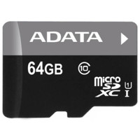 Карта памяти A-Data MicroSDHC 64GB Class10 UHS-I A1 + адаптер