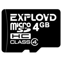 Карта памяти Exployd MicroSDHC 4GB Class4
