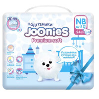 Трусики Joonies Premium Soft NB 24 шт