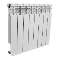 Радиатор отопления Almente AL 500/100 A11 серый квадрат 8 секций