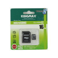 Карта памяти Kingmax MicroSDHC 16GB Class10 + SD адаптер