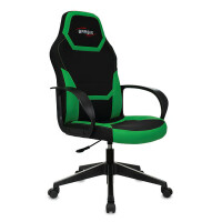 Кресло офисное Brabix Alpha GM-018 черный/зеленый (532639)