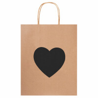Комплект подарочных пакетов Золотая сказка Heart on Kraft 591971