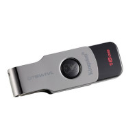 Флеш-диск Kingston 16GB DataTraveler microDuo (DTSWIVL/16GB) серебристый/черный