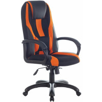 Кресло офисное Brabix Rapid GM-102 черный/оранжевый (532420)