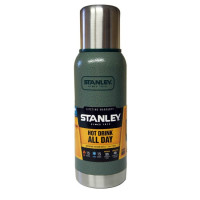 Термос Stanley Adventure зеленый/серебристый 0.75л