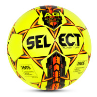 Мяч футбольный Select Flash Turf 810708-056 желтый/черный/оранжевый/красный №5