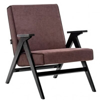 Кресло для отдыха Мебель Импэкс Вест H венге/ткань Antonio Bitter/кант Verona Wenge