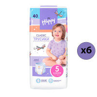 Трусики Bella Baby Happy Classic Junior 5 40 шт. 6 упаковок