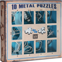 Набор металлических головоломок Eureka! 3D Puzzle 10 шт синий (473356)