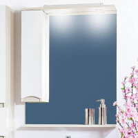 Зеркало-шкаф Бриклаер Токио 70 L светлая лиственница/белый