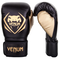 Перчатки боксерские Venum Contender 10 oz черный/золотой