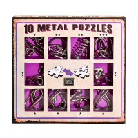 Набор металлических головоломок Eureka! 3D Puzzle 10 шт фиолетовый (473359)