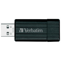 Флеш-диск Verbatim 16GB PinStripe Черный (49063)