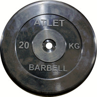 Диск обрезиненный MB Barbell Atlet MB-AtletB51-20
