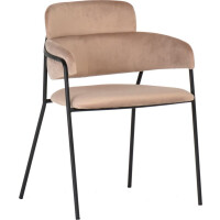 Комплект стульев Bradex Home Napoli латте с черными ножками (FR0326P)