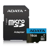 Карта памяти A-Data MicroSDHC 16GB Class10 UHS-I A1 + адаптер