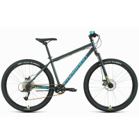 Велосипед Forward Sporting 27,5 X D темно-серый/зеленый 2022 г 17" RBK22FW27886