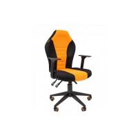 Кресло игровое Chairman game 8 черный/оранжевый (00-07027139)