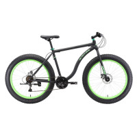 Велосипед Black One Monster 26 D (2017-2018) черный/зеленый