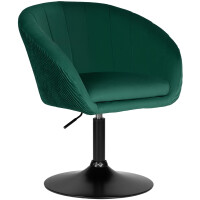 Кресло дизайнерское Dobrin Edison Black зеленый велюр 1922-9/черный