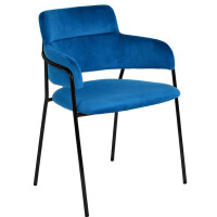 Комплект стульев Bradex Home Napoli синий с черными ножками (FR0718P)