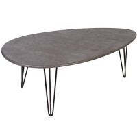 Журнальный стол Мебелик Шеффилд серый бетон/черный