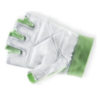 Атлетические перчатки Grizzly Leather Padded Weight Training Gloves M кожа/нейлон белый/зеленый