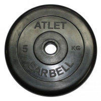 Диск обрезиненный MB Barbell Atlet MB-AtletB31-5