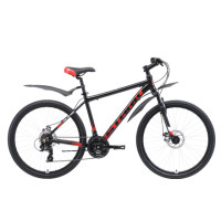 Велосипед Stark 2019 Indy 26.1 D черный/красный/белый 16