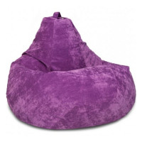 Кресло-мешок DreamBag 135107 фиолетовый/микровельвет