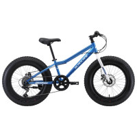 Велосипед Black One Monster 20 D (H000013648) голубой/серебр