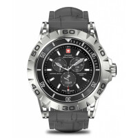 Умные часы Swiss Military Dom 2 серебристый ремешок серый