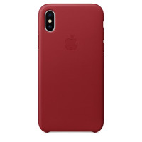 Чехол для телефона Apple X Leather Case (MQTE2ZM/A) red
