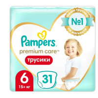 Трусики Pampers Premium Care 6 15+ кг 31 шт