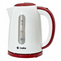 Чайник электрический Delta DL-1106 белый/бордовый