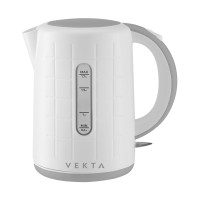 Чайник электрический Vekta KMP-1707 белый/серый