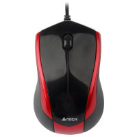 Мышь A4Tech N-400-2 Red/Black USB