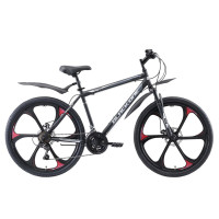 Велосипед Black One Onix 26 D FW черный/серый/серебристый (H