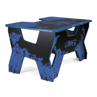 Компьютерный стол Generic Comfort Gamer2/VS/NB черный/синий