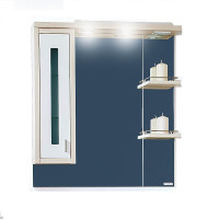 Зеркало-шкаф Бриклаер Бали 90 L светлая лиственница