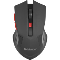 Мышь Defender Accura MM-275 красный/черный (52276)